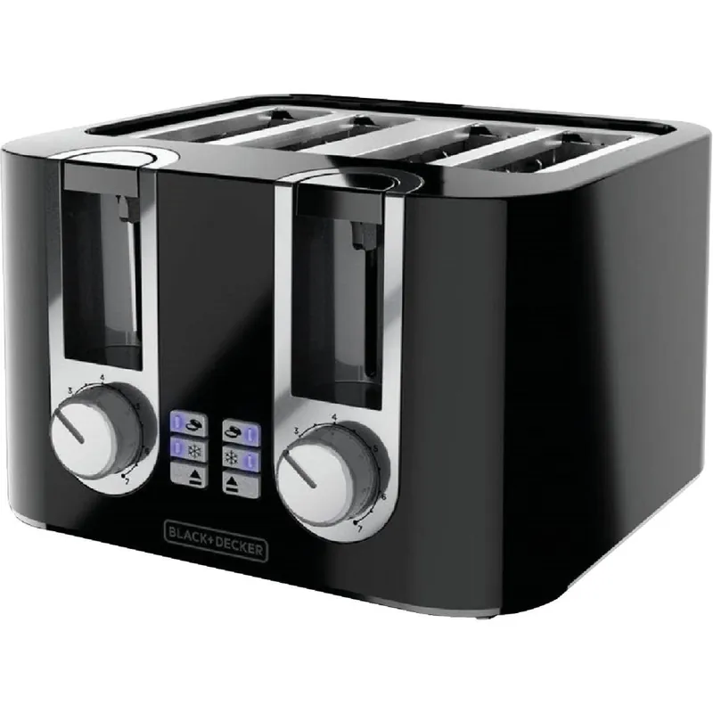 Black & Decker TR0045B 4-Slice Black Toaster