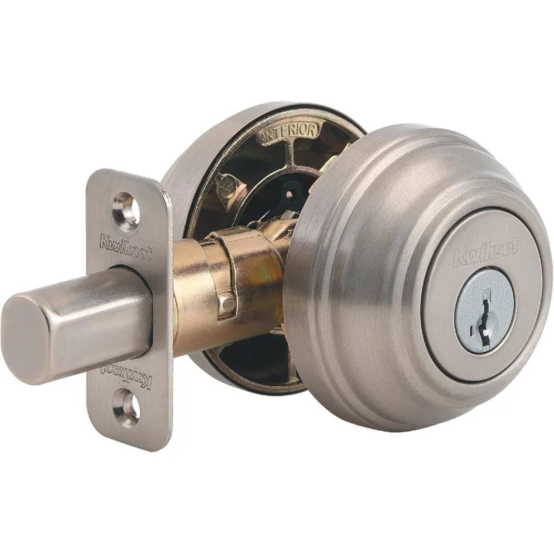 Kwikset 98515SMTCPK4V1 Signature Series Satin Nickel Double Cylinder Deadbolt with SmartKey