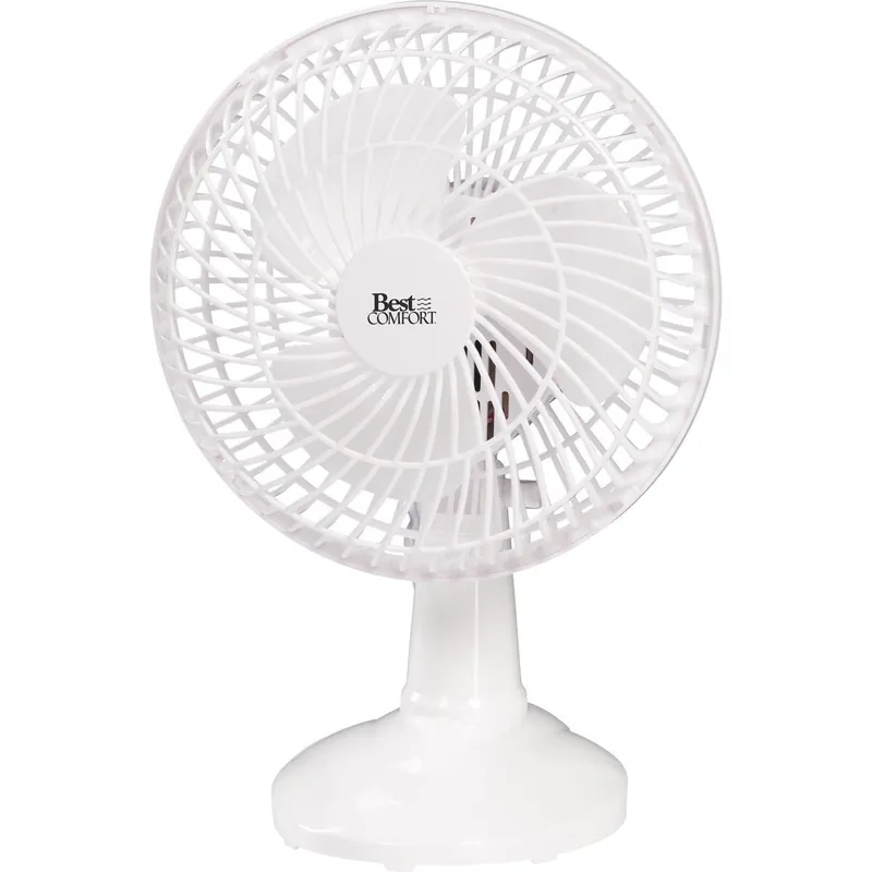 Best Comfort FTW15-8H 6 In. 2-Speed White Clip-On Fan
