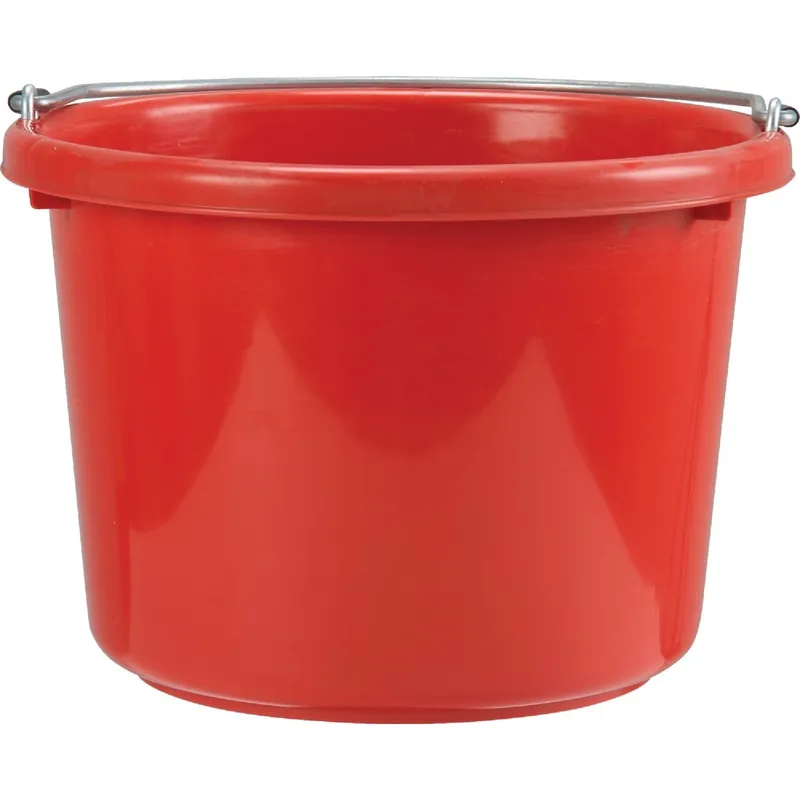 Tuff Stuff KMC-RN101RD 8 Qt. Red Poly Bucket