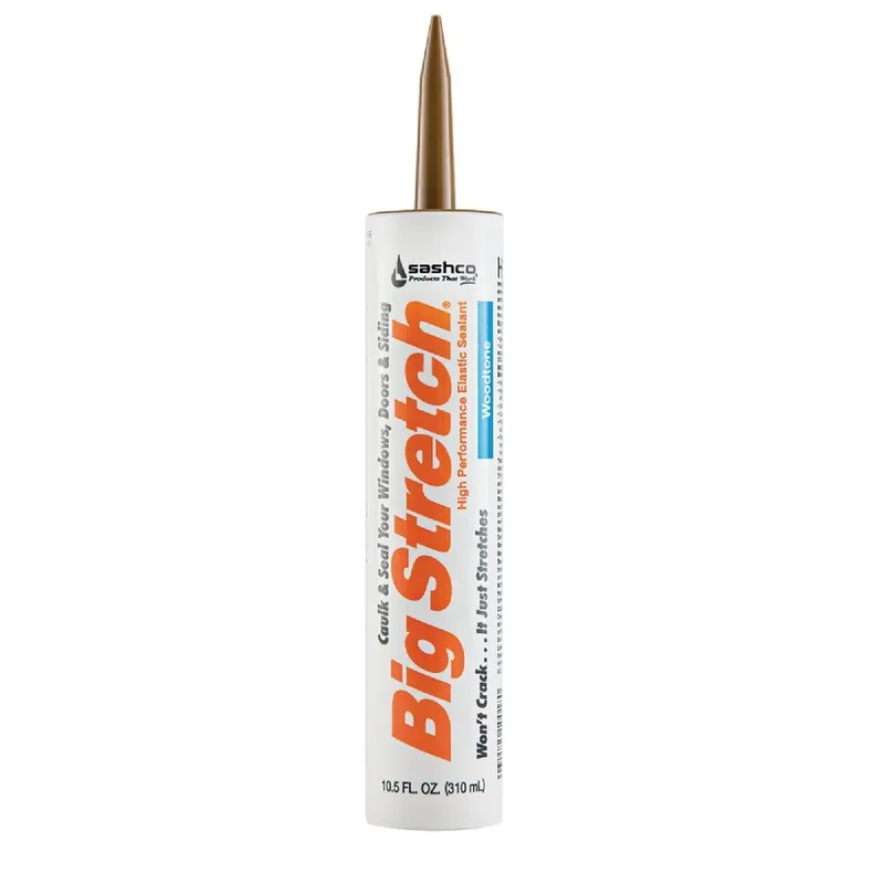 Sashco 10018 Big Stretch 10.5 Oz Acrylic Elastomeric Caulk Woodtone