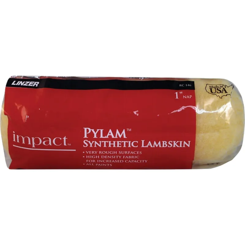 Linzer Products RC1460900 Impact 9 In. x 1 In. Pylam Synthetic Lambskin Roller Cover