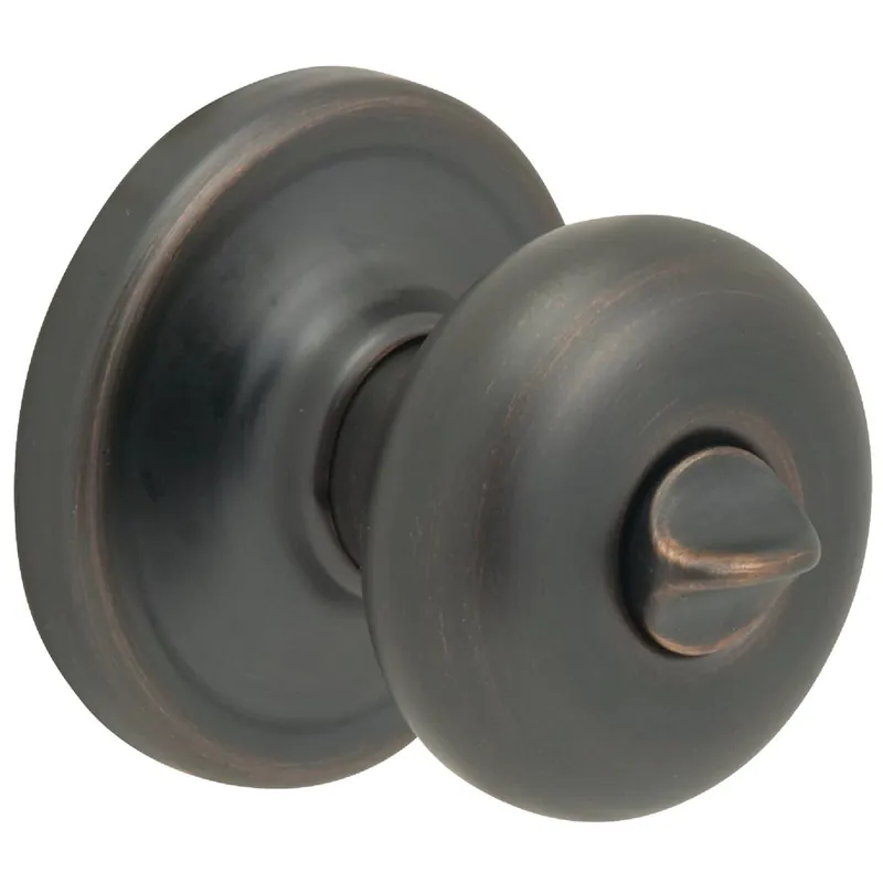 Kwikset 730J11PCP Signature Series Venetian Bronze Bed & Bath Door Knob