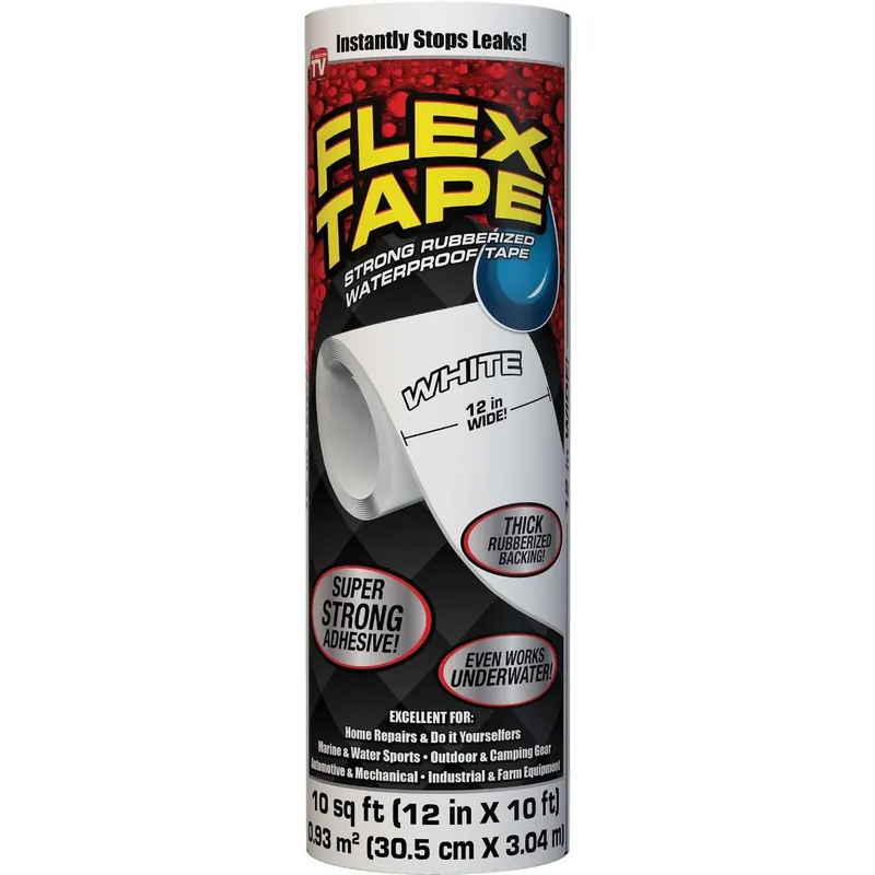 Flex Tape TFSWHTR1210 12 In. x 10 Ft. Repair Tape, White