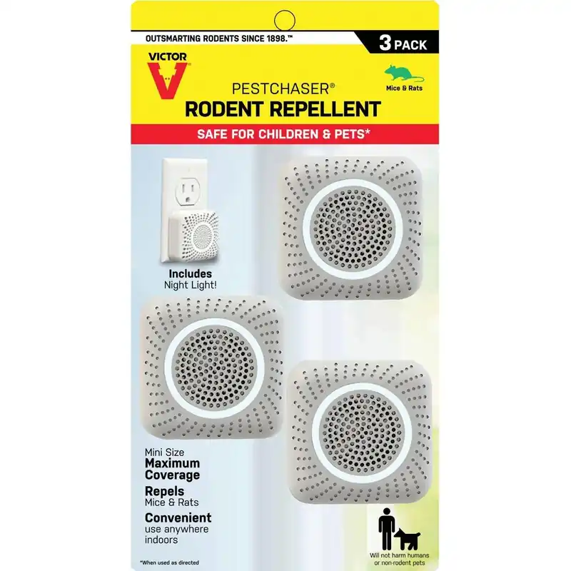Victor M753K Mini PestChaser Sonic 400 Sq. Ft. Coverage 110 VAC Electronic Pest Repellent