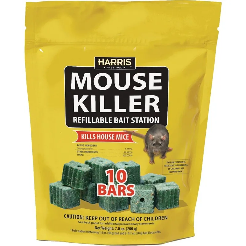 Harris MBARS Mouse Killer Refillable Mouse Bait Station (10-Refill)