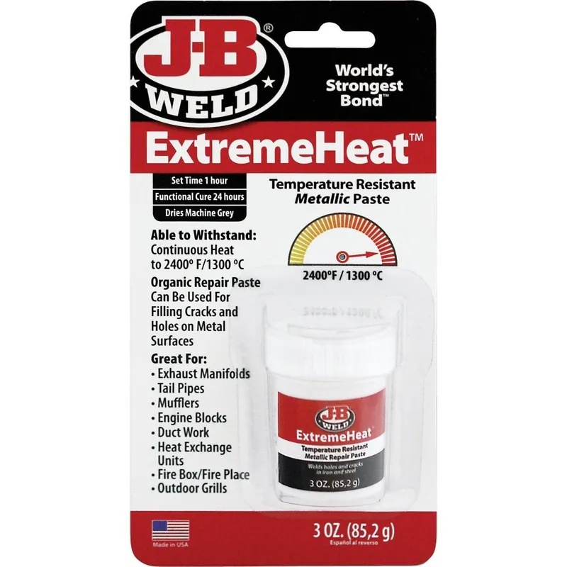 J-B Weld 37901 ExtremeHeat 3 Oz. Metal Filler