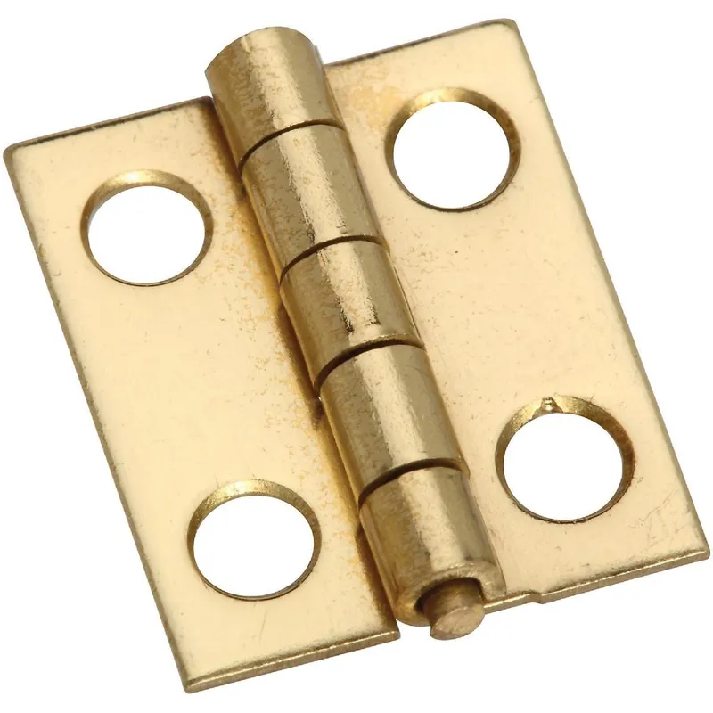 National N211193 Narrow Brass Decorative Hinge (4-Pack)