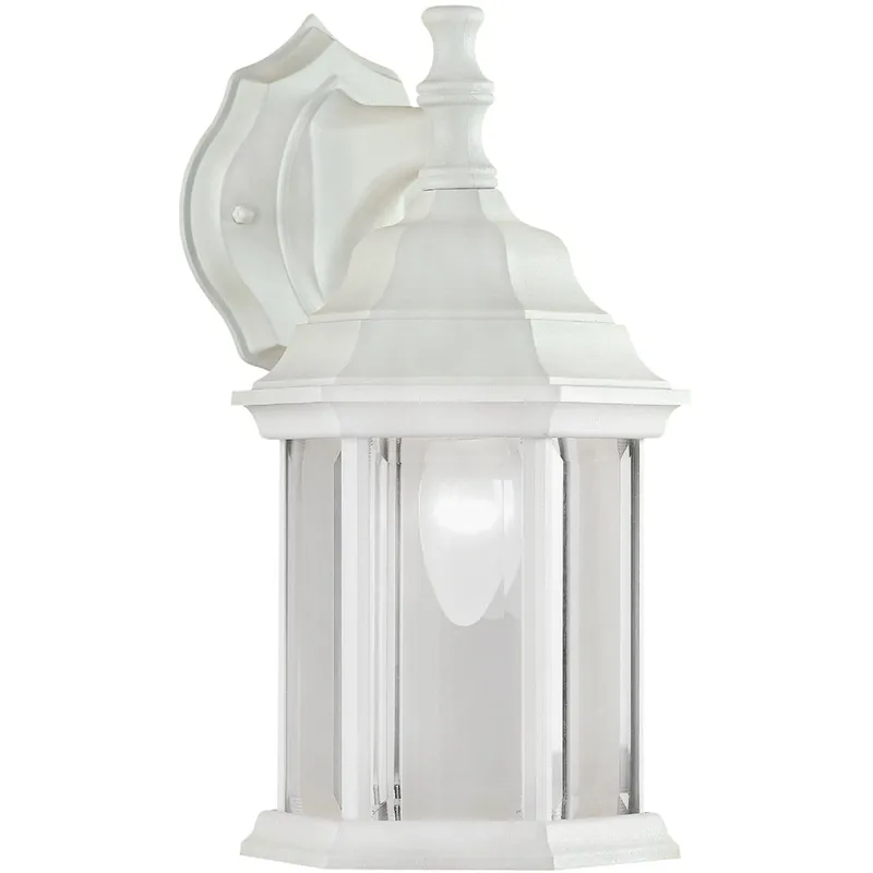Home Impressions IOL4WH White Incandescent Type A Outdoor Wall Light Fixture