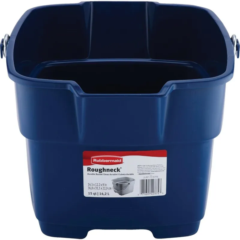 Rubbermaid FG287100ROYBL Roughneck 15 Qt Blue Bucket