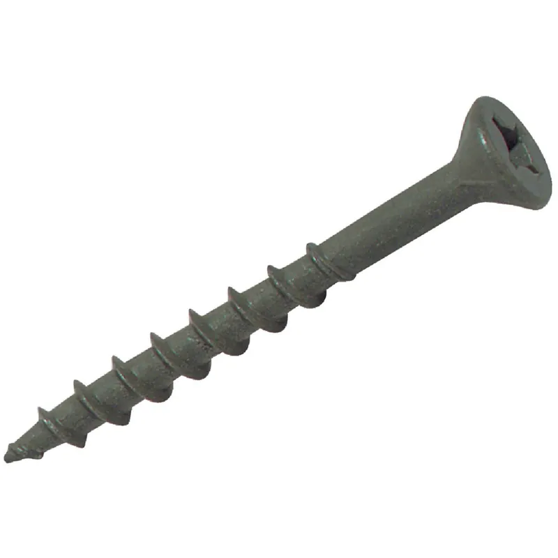 Grip-Rite P114SBK #8 x 1-1/4 In. Premium-Coated Combo Wood Exterior Screw (25 Lb. Pail)