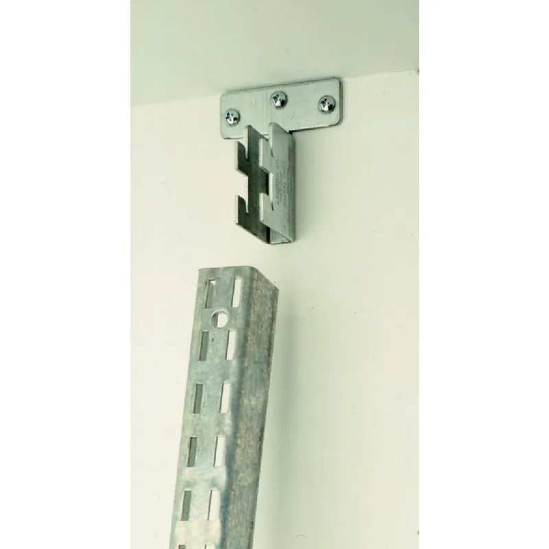 Knape & Vogt CD-0106 Fast-Mount 1-1/4 In. Galvanized Steel Shelf Standard Mounting Bracket