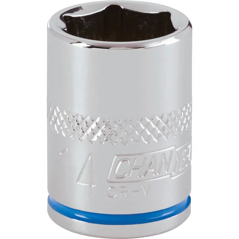 Channellock 302717 3/8 In. Drive 14 mm 6-Point Shallow Metric Socket