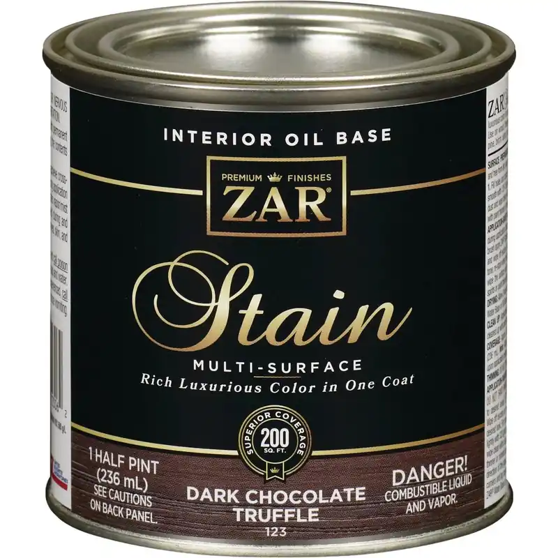 ZAR 12306 UGL12306 Oil-Based Wood Stain Dark Chocolate Truffle 1/2 Pt. Replacement 12306