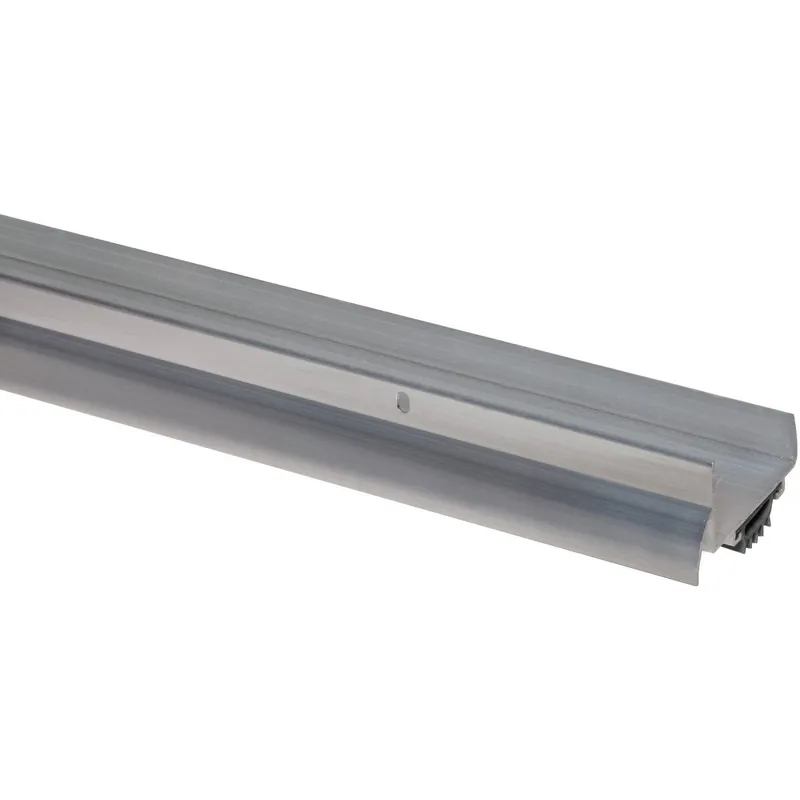 M-D 06155 M-D 1-3/4 In. x 36 In. Silver Aluminum Drip Cap & Door Bottom