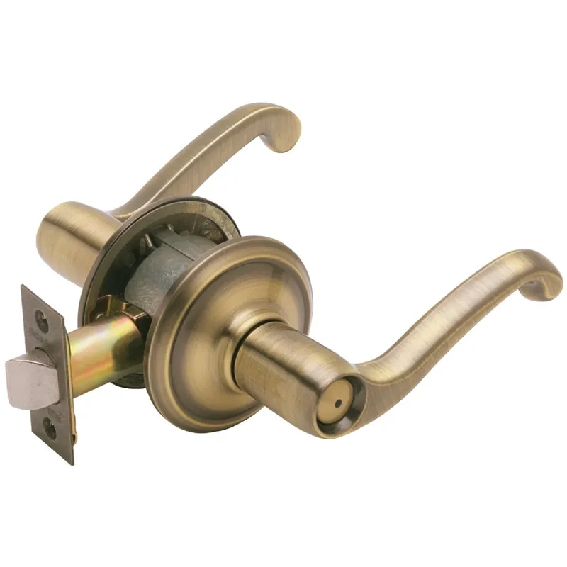 Schlage F40VFLA609 Antique Brass Flair Privacy Door Lever