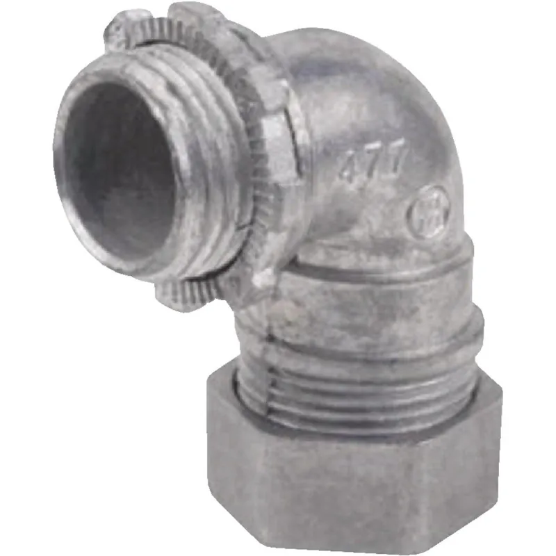 Halex 90291 1/2 In. Compression 90-Degree EMT Conduit Connector