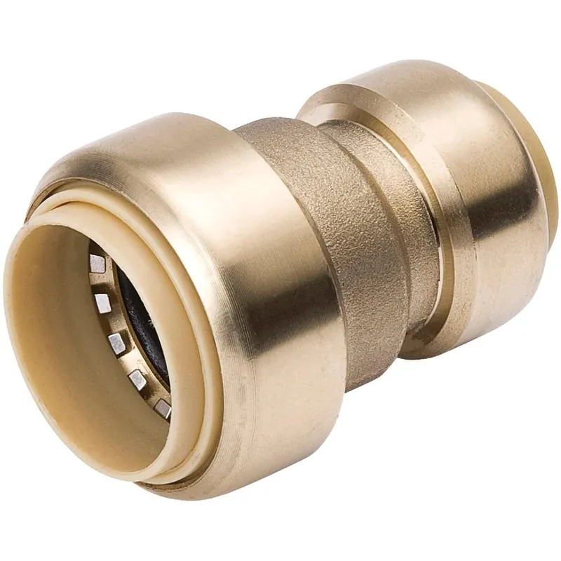 ProLine 6630-043 3/4 In. x 1/2 In. Brass Push Fit Coupling