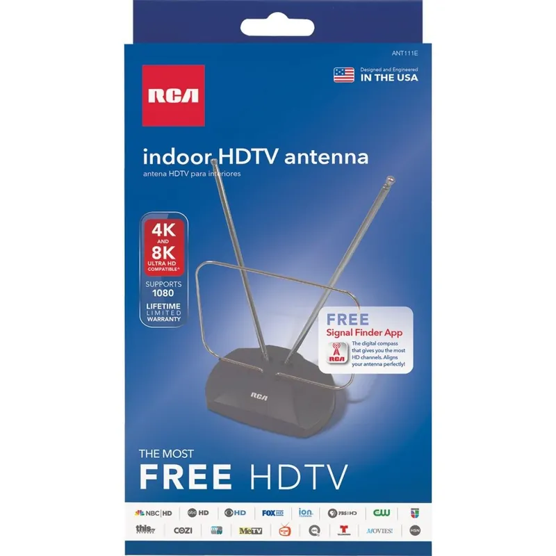 RCA ANT111E Adjustable Black 5.1 In. Indoor Antenna