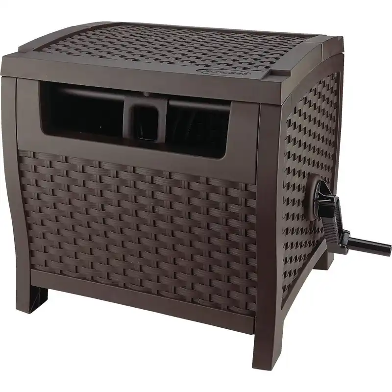 Suncast PTW175 Slidetrak Hose 175 Ft. x 5/8 In. Brown Resin Hideaway Hose Reel