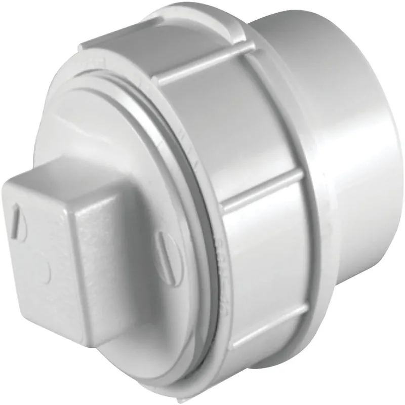Charlotte Pipe PVC01105X0600HA 3 In. Schedule 30 DWV PVC Cleanout with Threaded Plug
