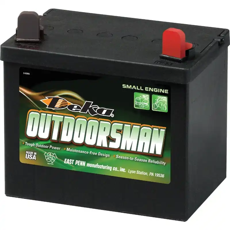 Deka 8U1R Outdoorsman 12-Volt Lawn & Garden 230 CCA Small Engine Battery Right Front Positive Terminal