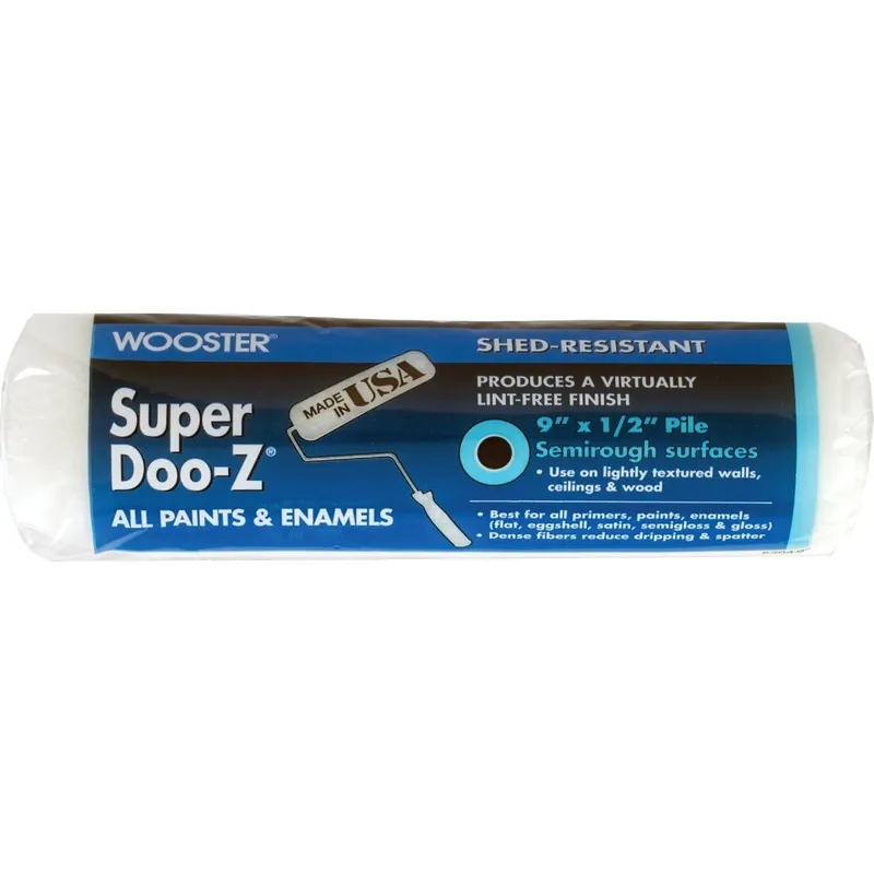 Wooster Brush R204-9 Super Doo-Z 9 In. x 1/2 In. Woven Fabric Roller Cover