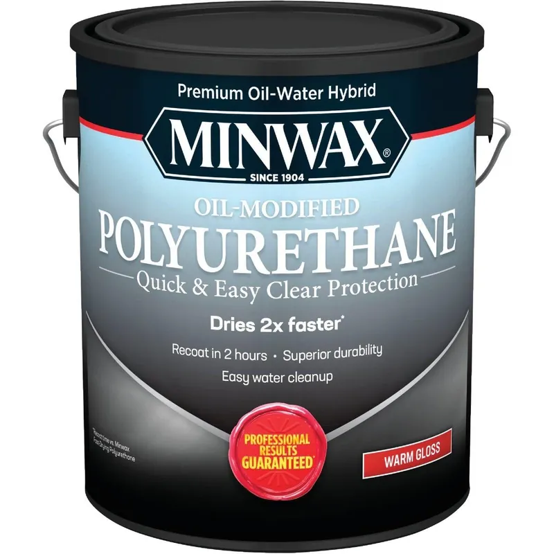 Minwax 710310000 Gloss Water Based Oil-Modified Interior Polyurethane 1 Gal.