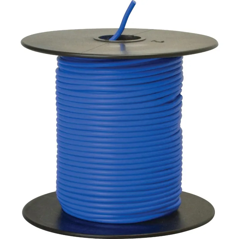 Road Power 55667623 100 Ft. 18 Ga. PVC-Coated Primary Wire Blue