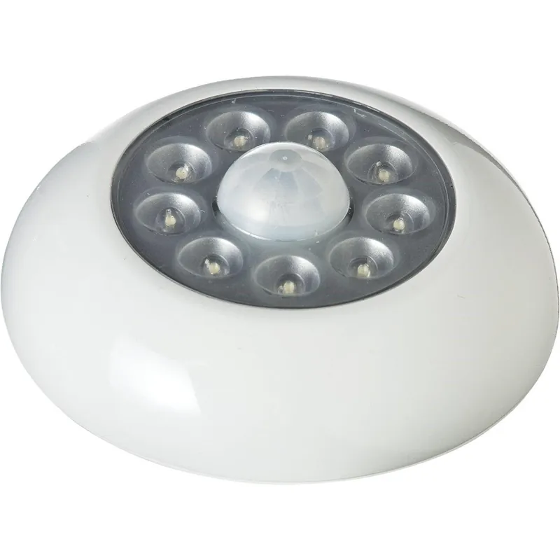 Light It 30015-308 9-Bulb White LED Battery Tap Light