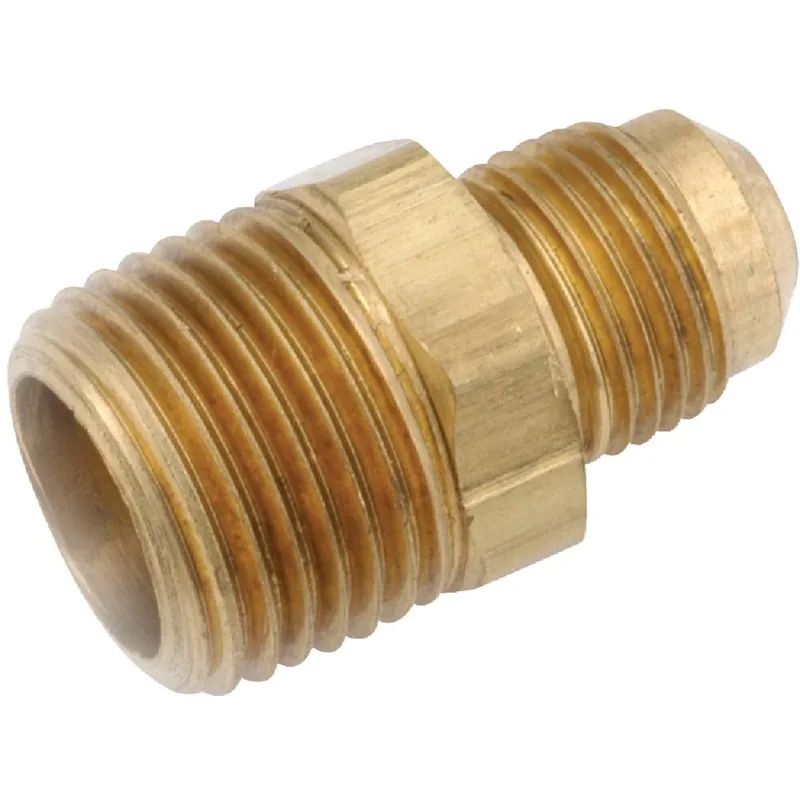 Anderson Metals 754048-1012 Brass Male Flare Connector 5/8 In. x 3/4 In.
