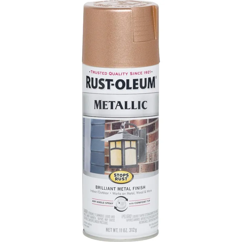 Rust-Oleum 7273830 Stops Rust 11 Oz. Metallic Satin Spray Paint Copper