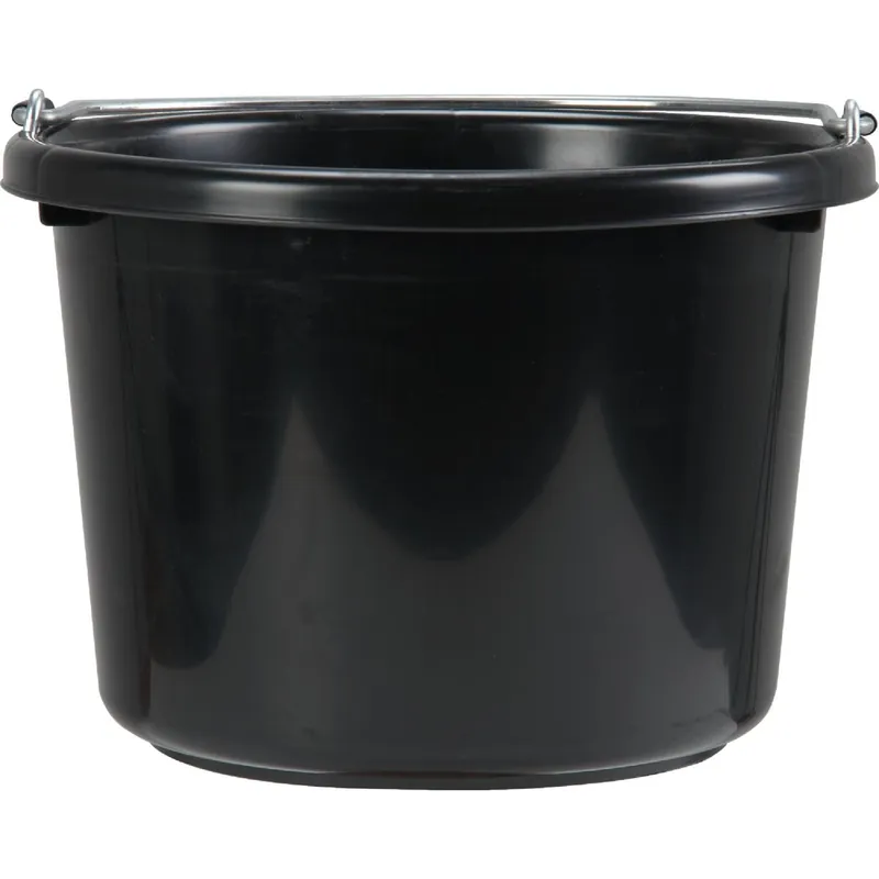 Tuff Stuff KMC-RN101 8 Qt. Black Poly Bucket