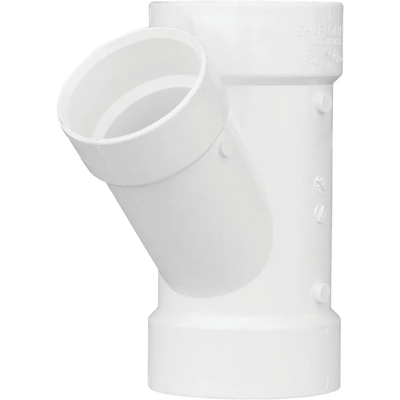 Charlotte Pipe PVC016010800HA 3 In. x 2 In. Schedule 30 DWV Reducing PVC Wye