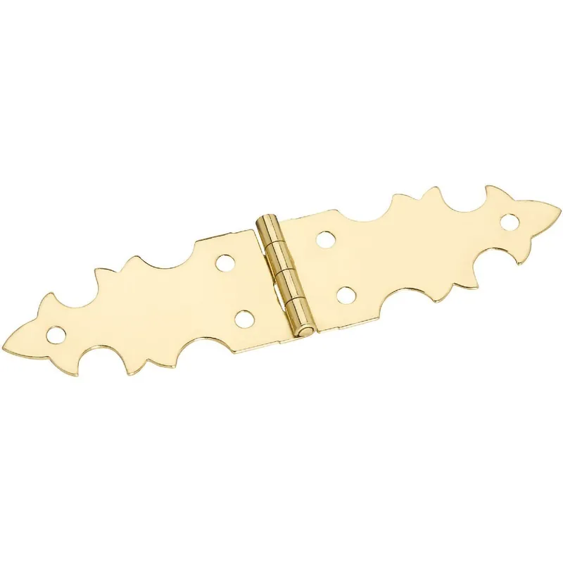 National N211417 Brass Miniature Decorative Hinge (2-Pack)