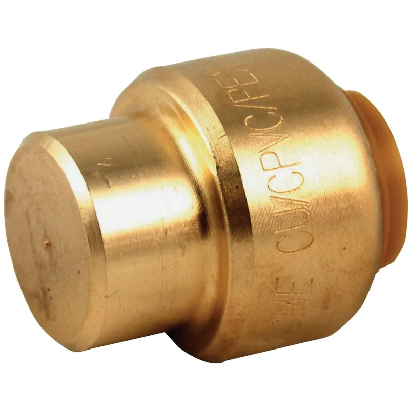 SharkBite U512LFA Push-to-Connect Brass End Push Cap