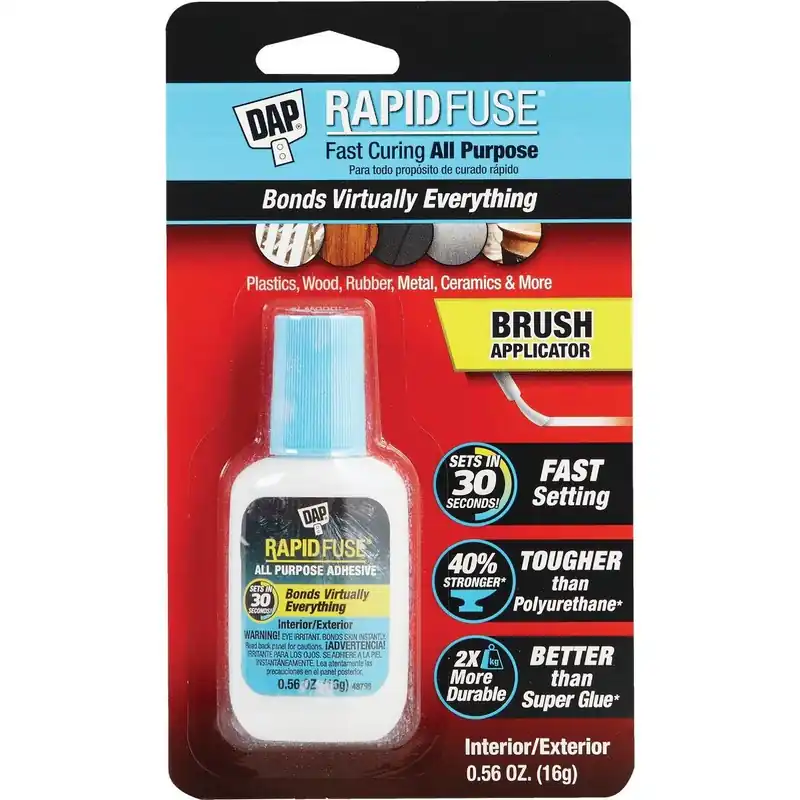 DAP 7079800173 RapidFuse 0.56 Oz Clear Multi-Purpose Adhesive Brush Applicator