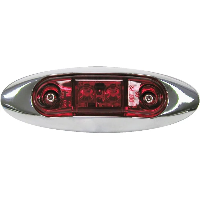 Peterson V168XR Rectangle 16 V. Red Clearance Light