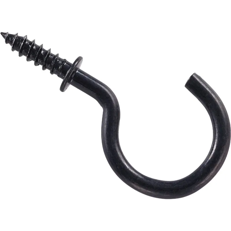 National N119729 Black Cup Hook 1 In. (30 Count) Replacement MPN