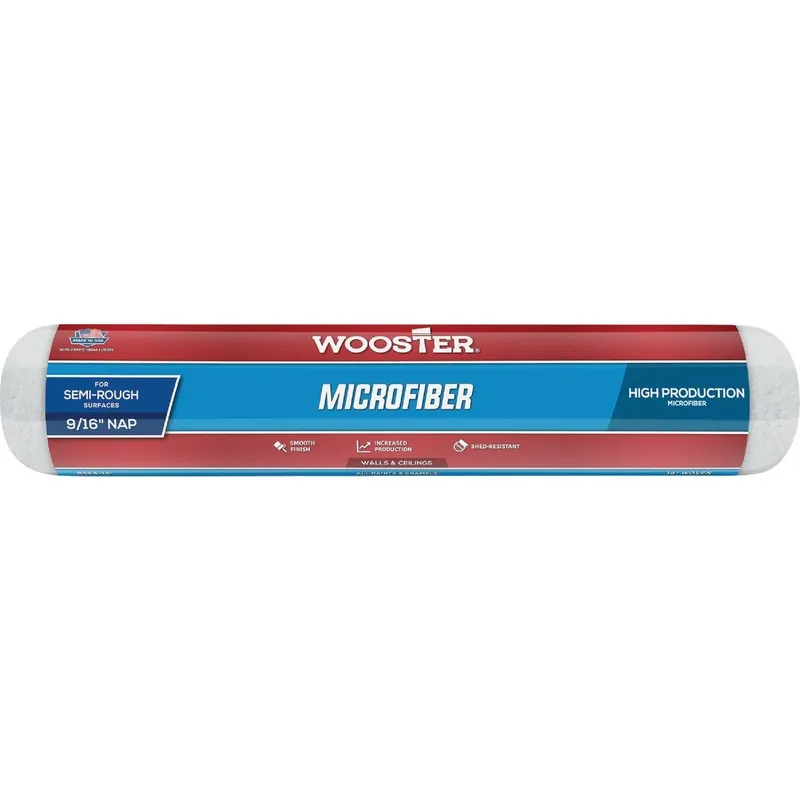 Wooster Brush R524-14 Wooster 14 In. x 9/16 In. Microfiber Roller Cover