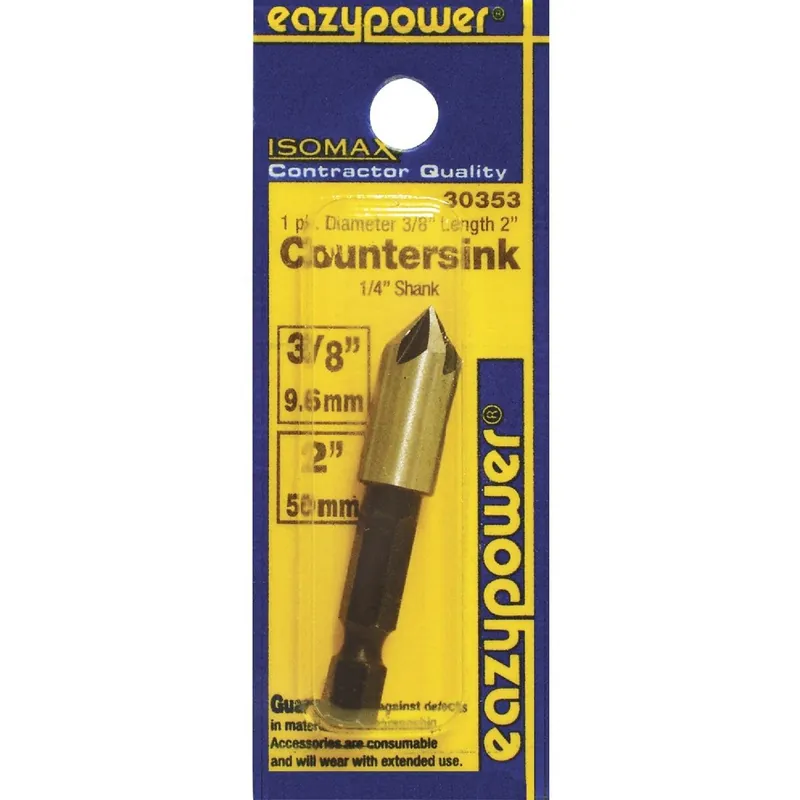 Eazypower 30353 3/8 In. Soft Metal, Wood Countersink