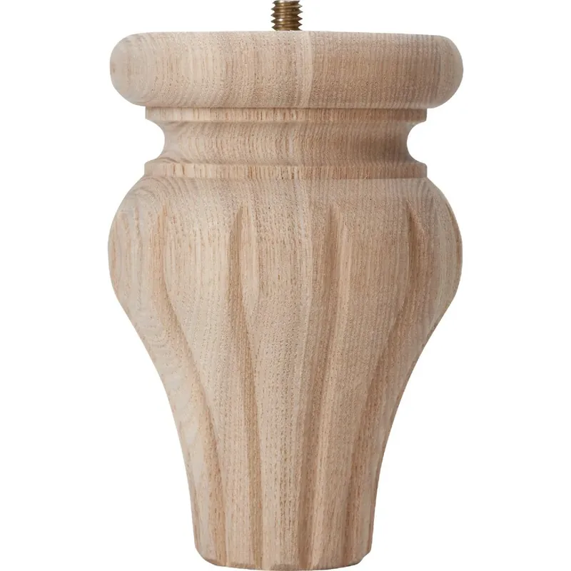 Waddell 2742 Tulip Reeded Ash Bun Foot