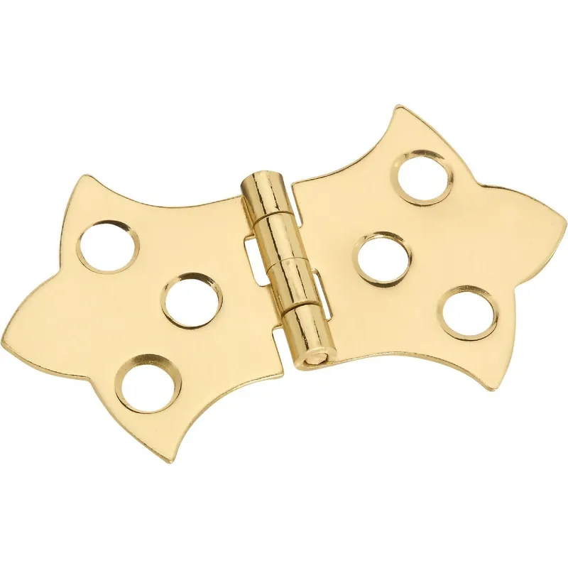 National N211821 Miniature Brass Decorative Hinge 1-5/16 In. x 2-1/4 In. 2-Pack