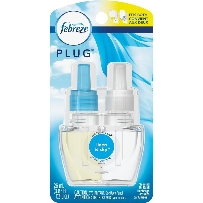 Febreze 74901 Linen & Sky Air Freshener Refill (2-Count)