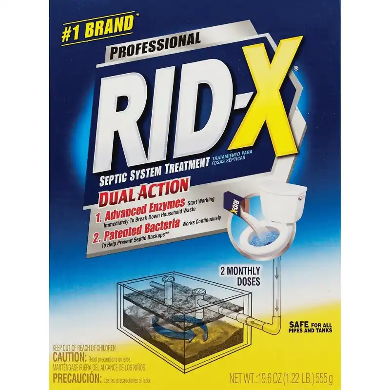 Rid-X 1920083623 Professional 19.6 Oz. Septic Tank Treatment (2-Pack)