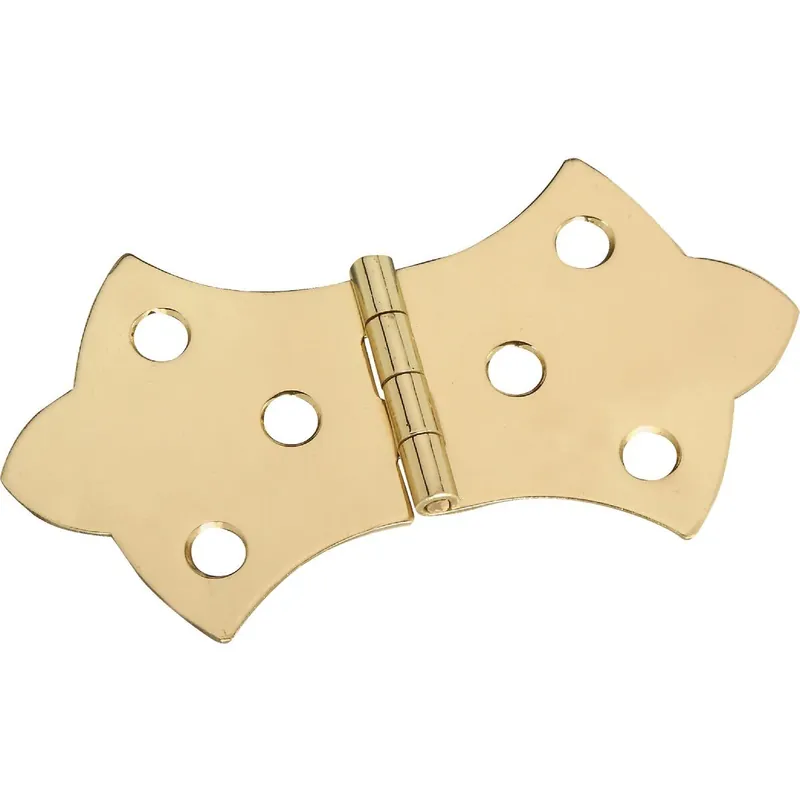 National N211847 Miniature Brass Decorative Hinge (2-Pack)