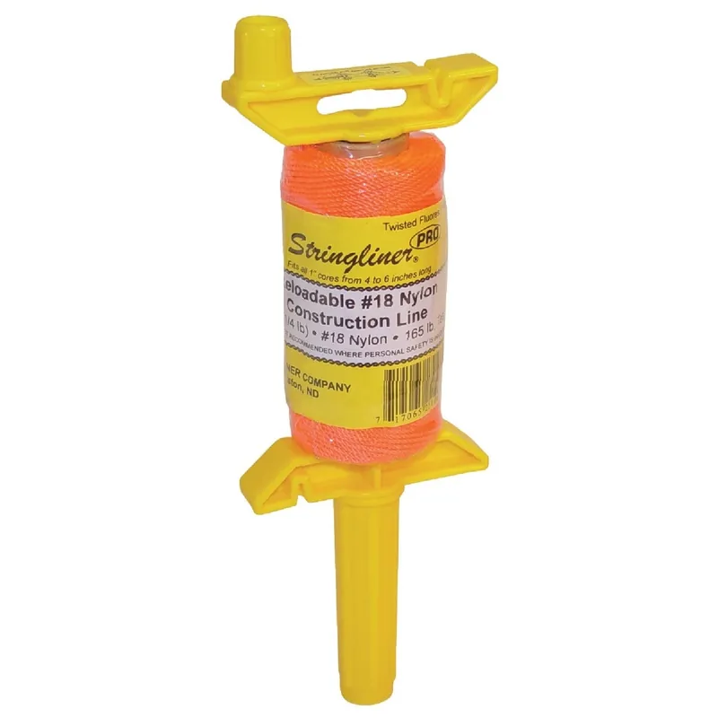 Stringliner 25106 PRO 270 Ft Fluorescent Orange Twisted Nylon Mason Line Reel