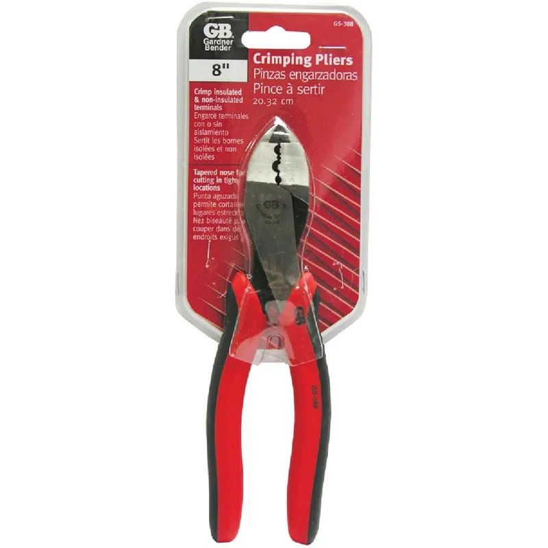 Gardner Bender GS-388 Crimping Tool 8 In. High Carbon Alloy Steel