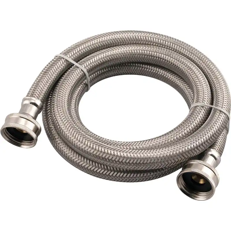 B&K 496-212DIB 5 Ft. Stainless Steel 125 psi Washing Machine Hose