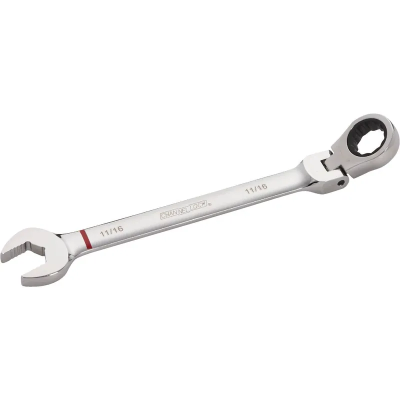 Channellock 320307 Standard 11/16 In. 12-Point Ratcheting Flex-Head Wrench